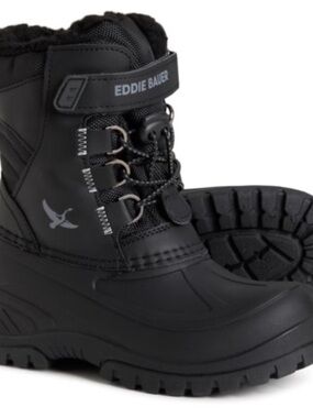 Eddie Bauer Kids - Black Insulated Snow Boot